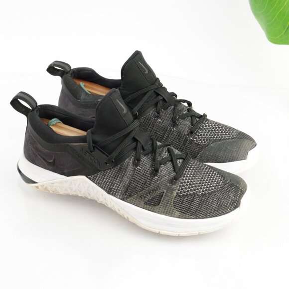Nike Womens Metcon Flyknit Running Shoes Size 8.5 Black Trainer Crossfit Sneaker - Picture 12 of 13
